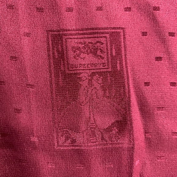 VINTAGE authentic BURBERRY silk evening wrap SCARF - Picture 3 of 14